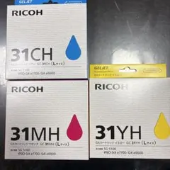RICOH GXカートリッジ GC31(L) 5個SET・廃インクBOX - メルカリ