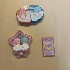 リトルツインスターズ キキ＆ララ 小物入れ シールセット