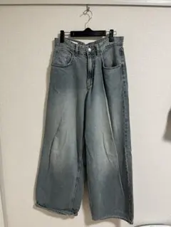ワイドストレートデニムパンツ