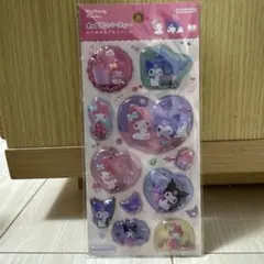 ポップデコパーティー　わたあめカプセルシール　サンリオ　マイメロ　クロミ