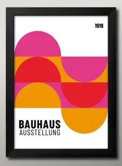16020■A3アートポスター『バウハウス』絵画 イラスト マット
