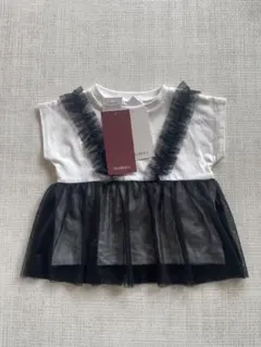 新品未使用タグ付　しまむら　lienruru チュールドッキングTシャツ　半袖のサムネイル