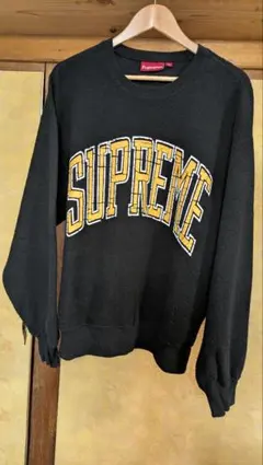 Supreme ブラック スウェット トレーナー