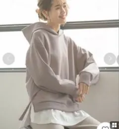 GLOBAL WORK グローバールワーク　ハンサム美人パーカー　M