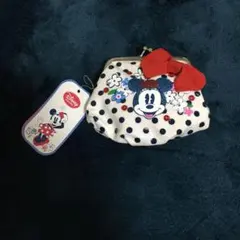 新品未使用☆ディズニー　ミニーちゃんポーチ　がまぐち　財布
