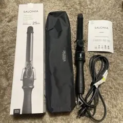 SALONIA カールヘアアイロン 25mm ブラック