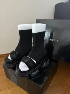 murua ムルーア エアプラットフォームソックサンダル ソックスブーツ