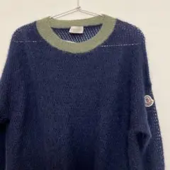 極極美品MONCLER ネイビー グリーン セーター1回使用