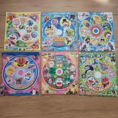 幼稚園付録☆DVD 6枚セットドラえもん ポケモン キティ アンパンマン マリオ