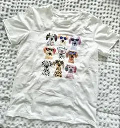 インポート⚫︎キッズ⚫︎半袖⚫︎Tシャツ⚫︎9-10Y⚫︎犬柄⚫︎サングラス⚫︎美品