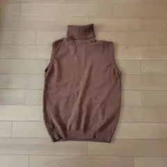 ZARA ノースリーブセーター ブラウン Mサイズ