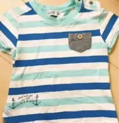 ラグマートのマリン風ボーダーTシャツ90