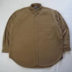 90s Ralph Lauren シャモアシャツ XL ポニーなし ブラウン