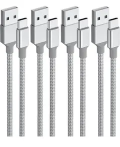 usb c ケーブル【1m+1m+2m+2m 4本】タイプc ケーブル Type