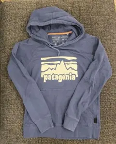 patagonia ブルーロゴ パーカー XS