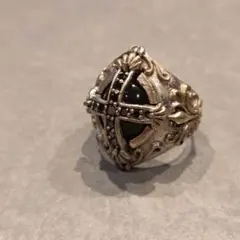 Vintage brass オニキス リングのサムネイル
