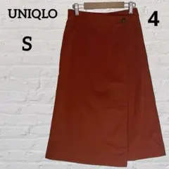 UNIQLO ユニクロ　巻きスカート　オレンジ