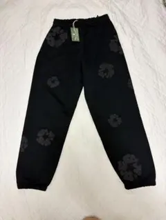denim tears Ssize 黒色　スウェットパンツ
