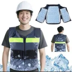 クールベスト フリーサイズ 自然冷却技術 熱中症対策 暑さ対策 屋外 警備 野外
