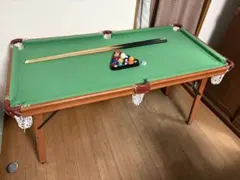 ミニビリヤードテーブルセット 木製 ビリヤード台 約91×50×20cm - メルカリ