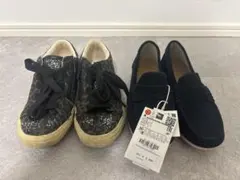 【新品】ZARA 新品ローファー　ほぼ未使用スニーカーセット19センチ　キッズ