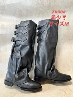 超希少　ZUCCA ズッカ ナウシカブーツ ロングブーツ 黒 レザー　ニーハイ 中古・古着通販】ZUCCA (ズッカ) ナウシカブーツ ブラウン サイズ:M