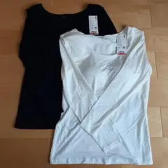 ユニクロ　ヒートテック　ブラUネックT　２枚セット