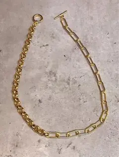 ダブルチェーンネックレス　W chain necklace Gold