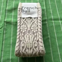 新品未使用 French Bull ソックス アイボリー×ベージュ系
