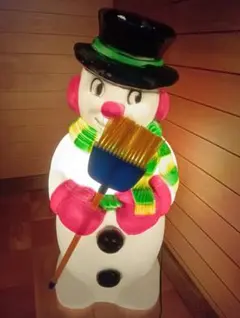 クリスマス スノーマン 置物 ランタン付き106センチ - メルカリ