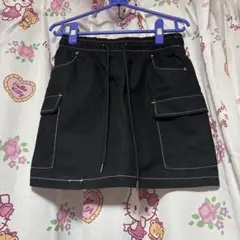 WEGO ステッチ スカパン 黒のサムネイル