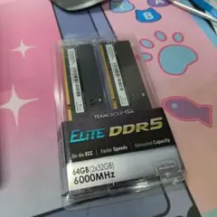 Team DDR5 6000 32GB×2 64GB デスクトップ メモリのサムネイル