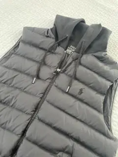 【美品】ポロラルフローレン ダウンベスト 黒