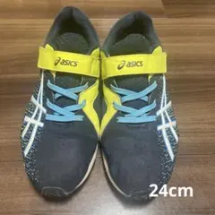 asics スポーツシューズ 青/黄色/黒