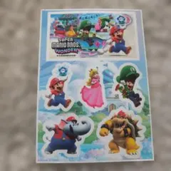 Nintendo Switchソフト スーパーマリオブラザーズワンダー　シール