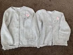 グレー ラメカーディガン 2点セット