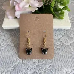 黒猫ちゃん(=^ェ^=)ハンドメイドピアス