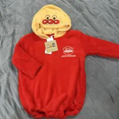 aua様専用西松屋♪アンパンマンフリース着ぐるみ80-90cm♪裏起毛ロンパース