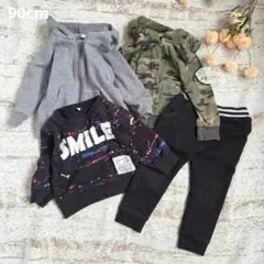 西松屋 90cm トップス3点＋パンツ1点 4点セット