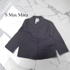 ✽S Max Mara シャツ リネン ジャケット ネイビー 42 D393のサムネイル