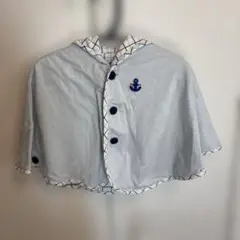 ミキハウス【リバーシブルのベビーポンチョ】70〜90cm