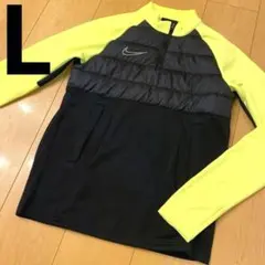 Nike Dri-FIT ハーフネックウェア L 黒/蛍光イエロー　L