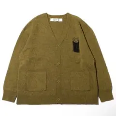 ANNA SUI ロゴ刺繍 ドロップヤーン ニットカーデ　Mサイズのサムネイル