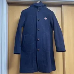 【美品】DANTON ダントン　ウールモッサコート　ネイビー　34サイズ