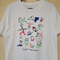 graniph グラニフ ヨガ アニマルズ プリントTシャツ M 動物 ヨガ