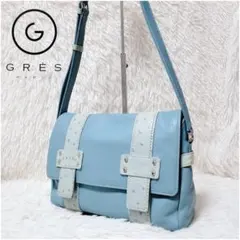 極美品✨GRES PARIS ショルダーバッグ オーストリッチ シボ革 JRAのサムネイル