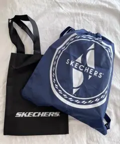 SKECHERS スケッチャーズ ナップサック 大型不織布バッグ 2点セット