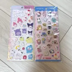 サンリオキャラクター ぷっくりシール 2シートセット