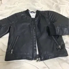12月14日まで！100cm H&M ブラックライダースジャケット 3-4Y