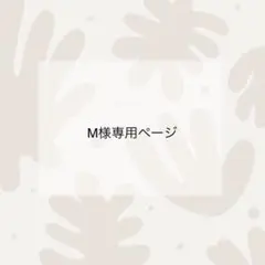 M様専用ページ